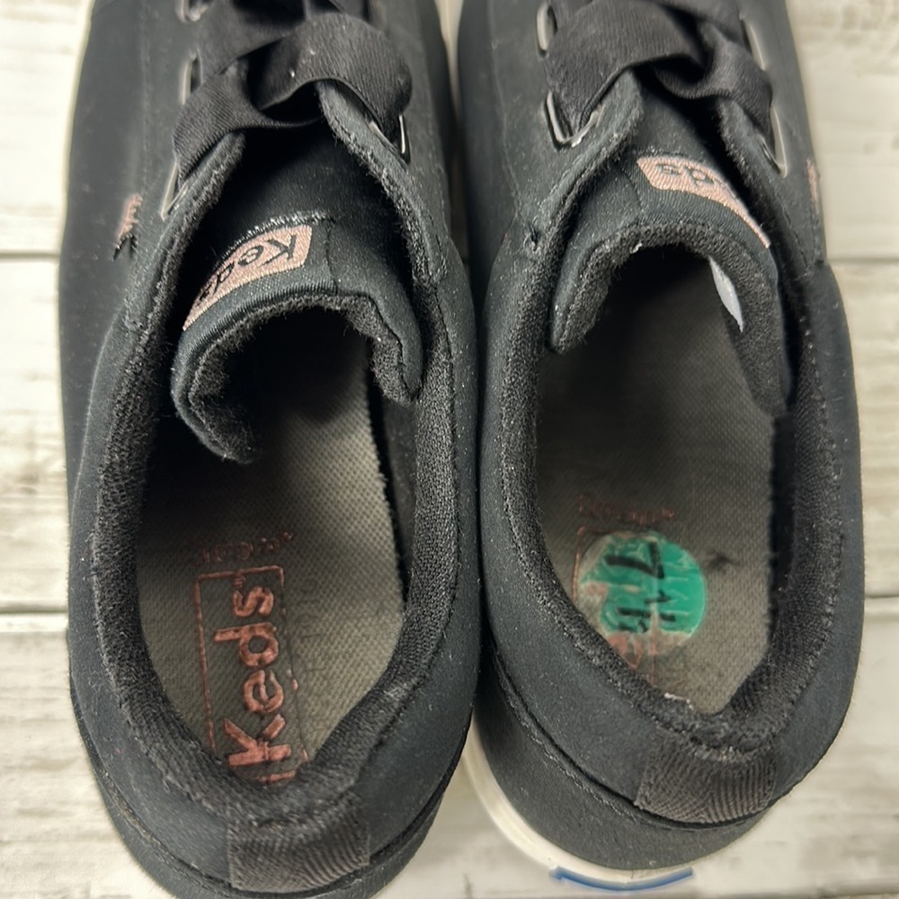KEDS BLACK FABRIC SLIP ON 7 1/2 - Picture 9 of 11